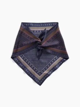 Bufanda triangular oversize 100 % seda