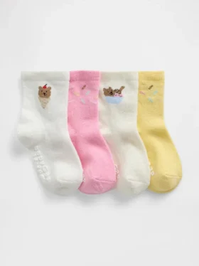 Calcetines «Brannan Bear Ice Cream» para bebés y niños (paquete de 4)