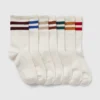 Calcetines cortos de algodón orgánico para niños (paquete de 7)