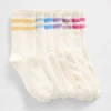 Calcetines cortos de estilo universitario para niños (paquete de 7)