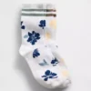 Calcetines cortos infantiles con estampado floral «Varsity»