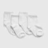 Calcetines cortos para niños pequeños (paquete de 4)