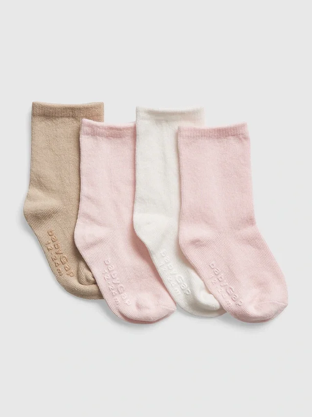 Calcetines cortos para niños pequeños (paquete de 4)