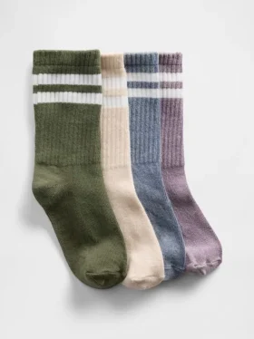 Calcetines cortos «Varsity» para niños (paquete de 4)