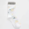 Calcetines de caña corta con estampado floral