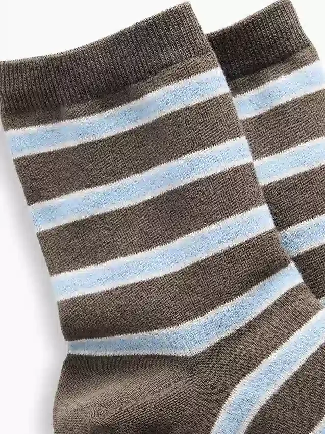 Calcetines de caña media a rayas