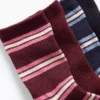 Calcetines de cuello redondo acanalados para niños (paquete de 4)