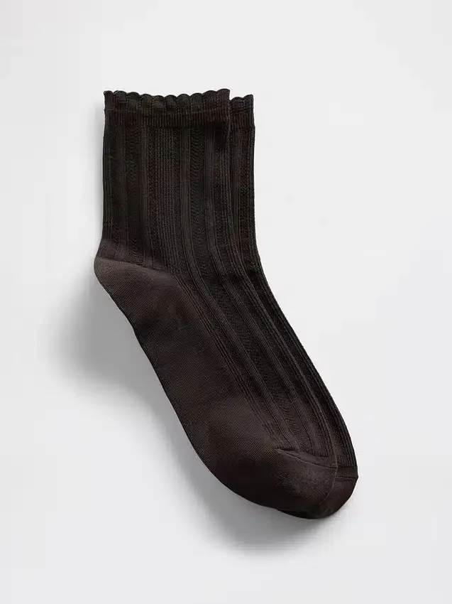 Calcetines de media alta con punto pointelle