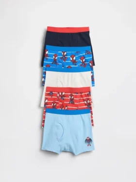 Calzoncillos bóxer de algodón elástico orgánico de Marvel para Bebé y Niño (paquete de 5)