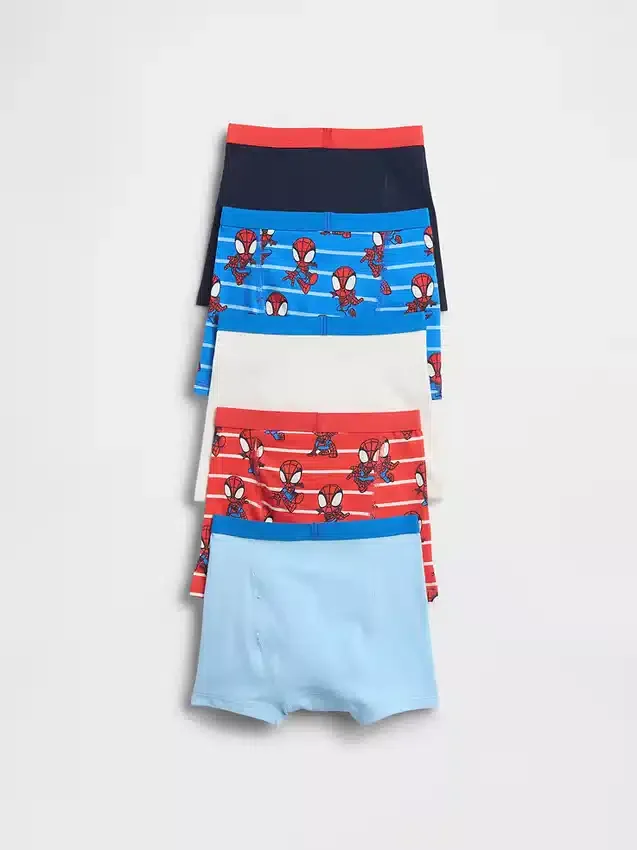 Calzoncillos bóxer de algodón elástico orgánico de Marvel para Bebé y Niño (paquete de 5)