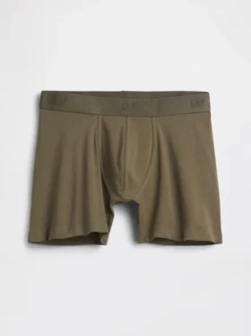Calzoncillos bóxer de algodón orgánico elástico de 5"