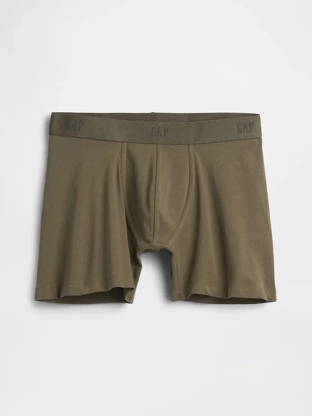 Calzoncillos bóxer de algodón orgánico elástico de 5"