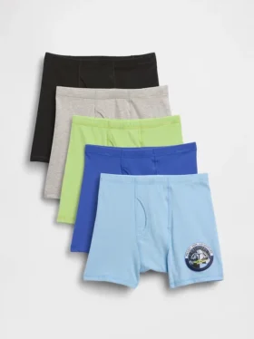 Calzoncillos bóxer de algodón orgánico elástico para niños de Star Wars (paquete de 5)