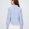 Camisa ajustada corta de algodón orgánico