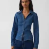 Camisa ajustada de denim