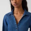 Camisa ajustada de denim
