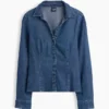 Camisa ajustada de denim