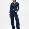 Camisa corta ajustada de denim