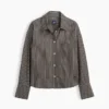 Camisa corta oversize de popelín de algodón orgánico