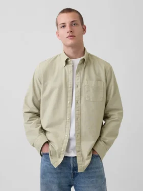 Camisa de cuadros Oxford con botones