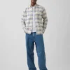 Camisa de cuadros Oxford con botones