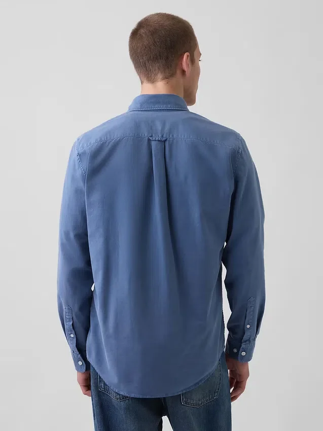 Camisa de cuadros Oxford con botones