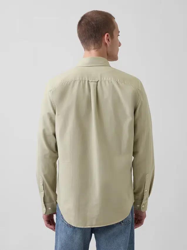 Camisa de cuadros Oxford con botones