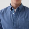 Camisa de cuadros Oxford con botones