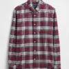 Camisa de cuadros Oxford con botones