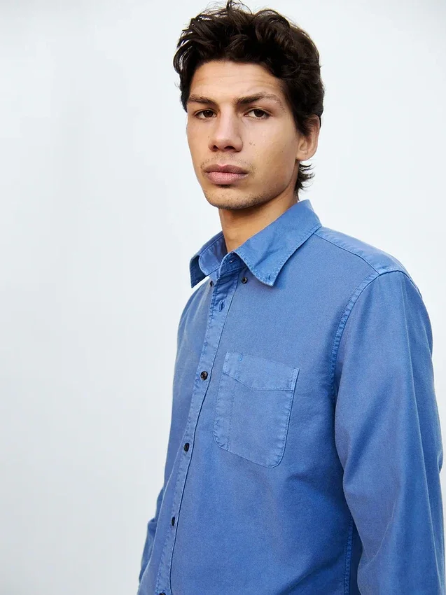 Camisa de cuadros Oxford con botones