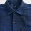 Camisa de franela de corte holgado