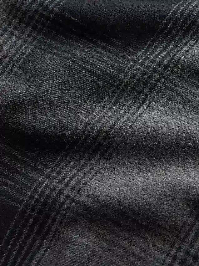 Camisa de franela de corte holgado