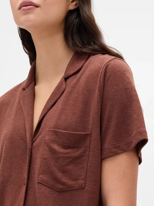 Camisa de pijama con volantes