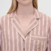 Camisa de pijama de franela a rayas de corte holgado de GAP × Summer Fridays