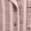 Camisa de pijama de franela a rayas de corte holgado de GAP × Summer Fridays