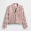 Camisa de pijama de franela a rayas de corte holgado de GAP × Summer Fridays