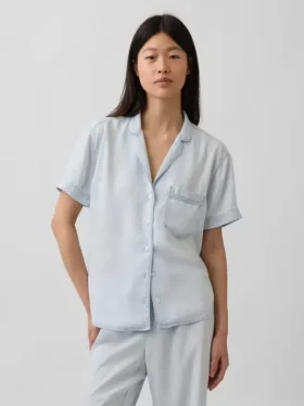 Camisa de pijama de popelín