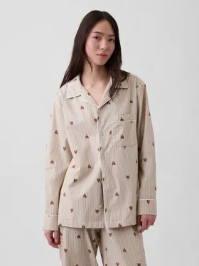 Camisa de pijama de popelín