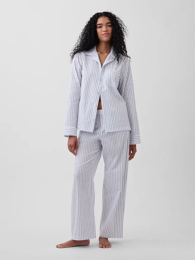 Pantalones de pijama de popelín