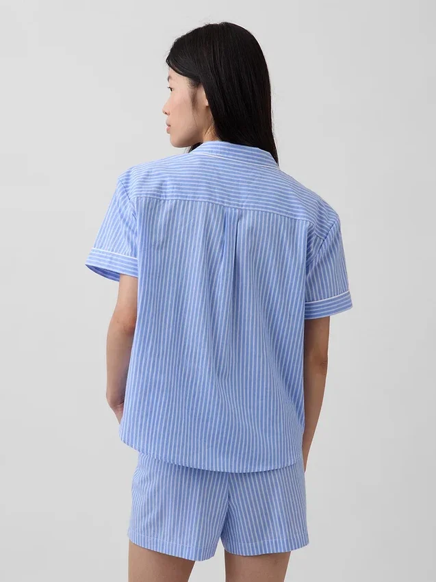 Camisa de pijama de popelín
