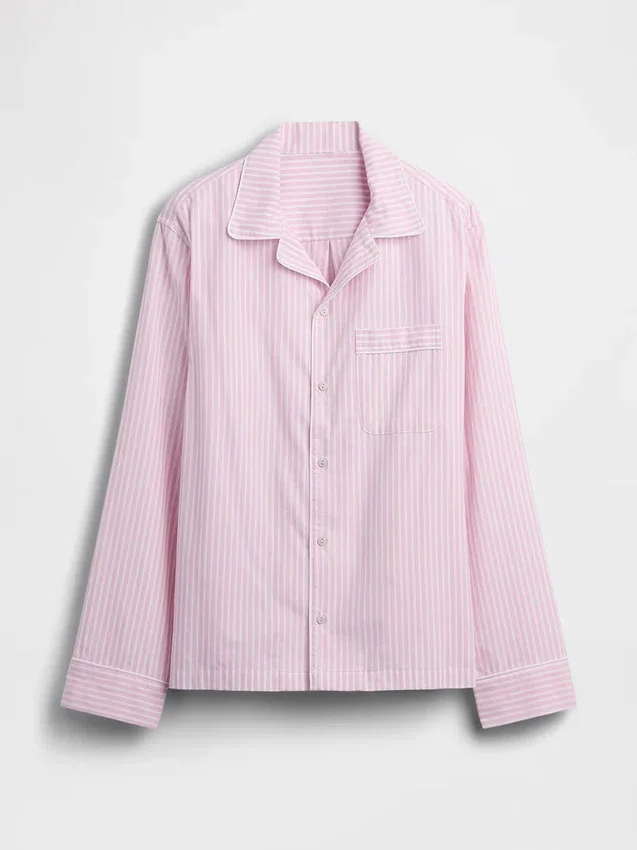 Camisa de pijama de popelín