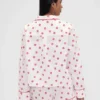 Camisa de pijama holgada de popelín «Kiss» de GAP × Summer Fridays