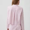 Camisa de pijama oversize corta de popelín