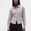 Camisa entallada de franela a cuadros
