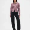 Camisa entallada de franela a cuadros