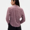 Camisa entallada de franela a cuadros