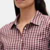 Camisa entallada de franela a cuadros