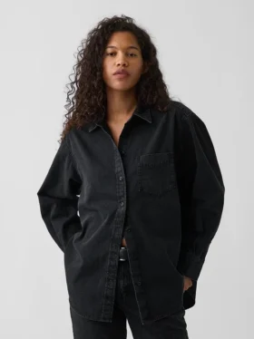 Camisa grande de vaquero