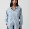 Camisa grande de vaquero