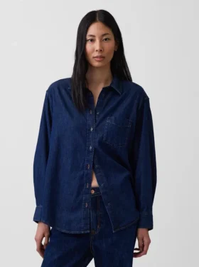 Camisa grande de vaquero